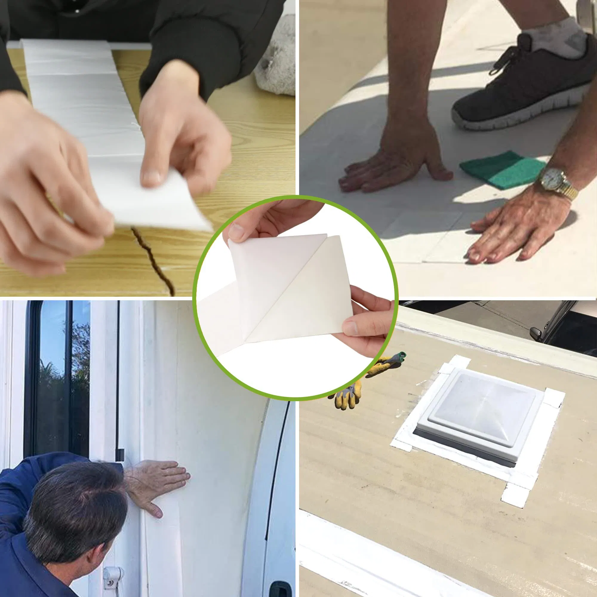 1/8" X 3/4" X 30' Butyl Seal Tape RV Roof Repair Tape for RV, Trailer, Motorhome, Window, and Vent Sealing