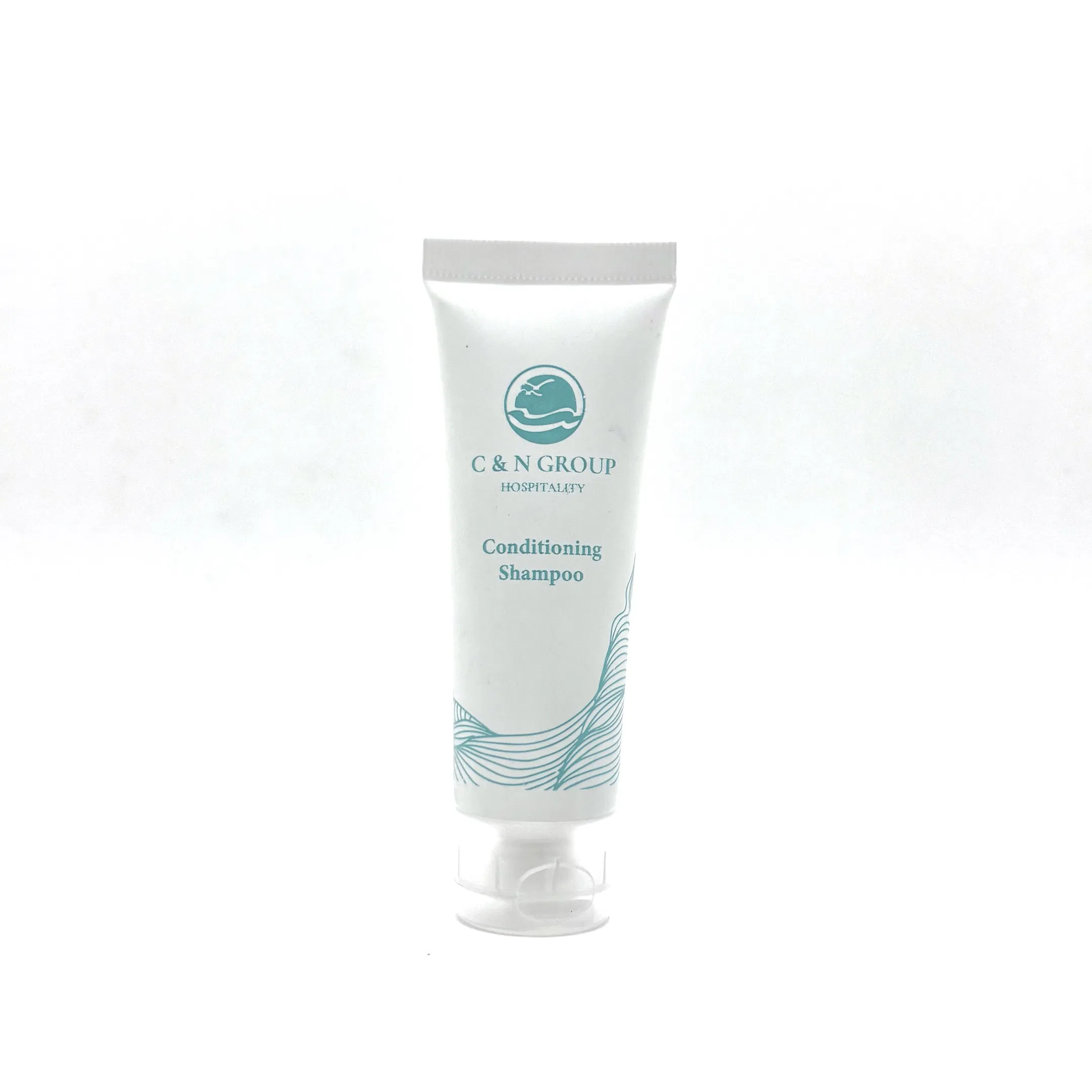 30ml White PE Tube Shampoo Three-Piece Set with Transparent Frosted Flip Cap 02
