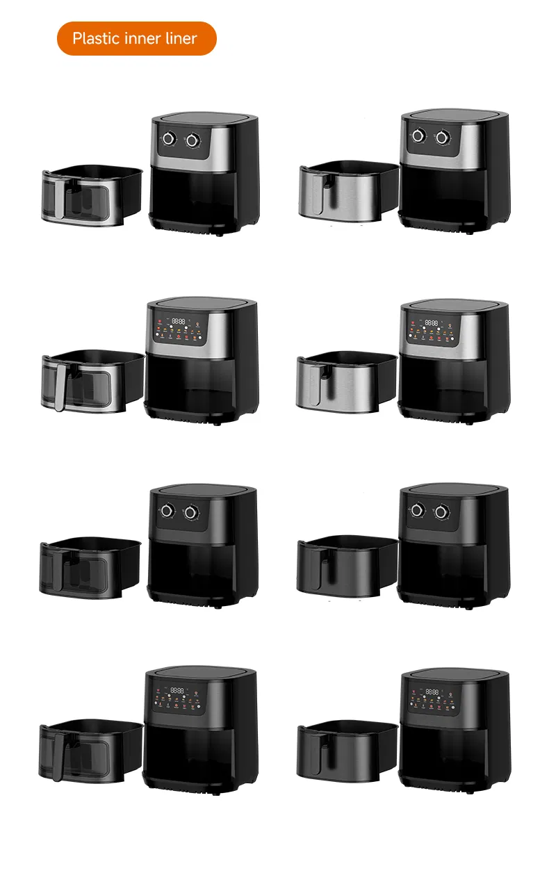 OEM/ODM 2024 Stainless Steel 4.5L 6L 8L 12L Consumer Reports Best Hot Mini Rack Without Oil as Seen as Air Fryer Without Oil