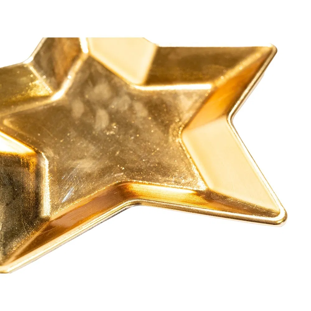 Elegant Presentation Pentagram Shape PP Material Disposable Plastic Classic Charger Plate