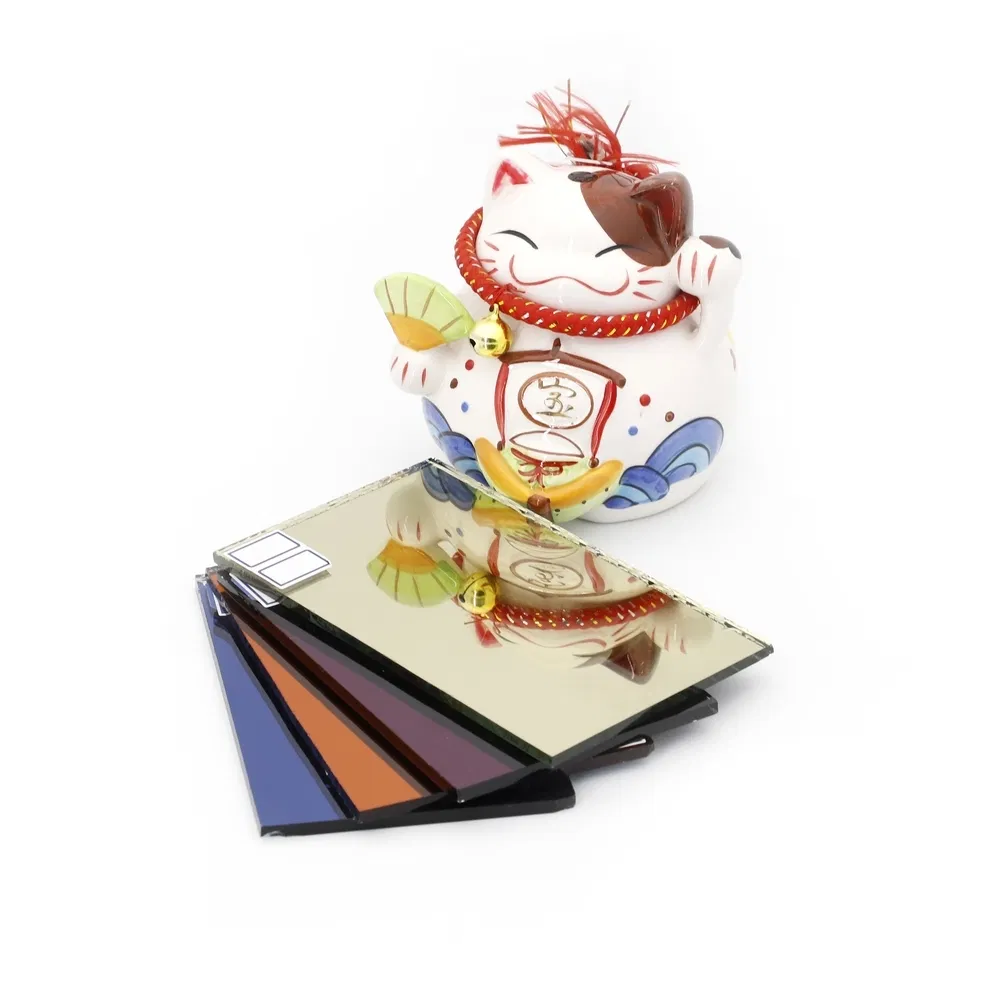 Multi-Layer Protective Coating Explosion-Proof Bronze Glass Silver Mirror Glass for Dressing Rooms