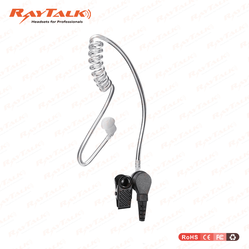 Quick Disconnect Two Way Radio Acoustic Tube Earpiece Lok Headset