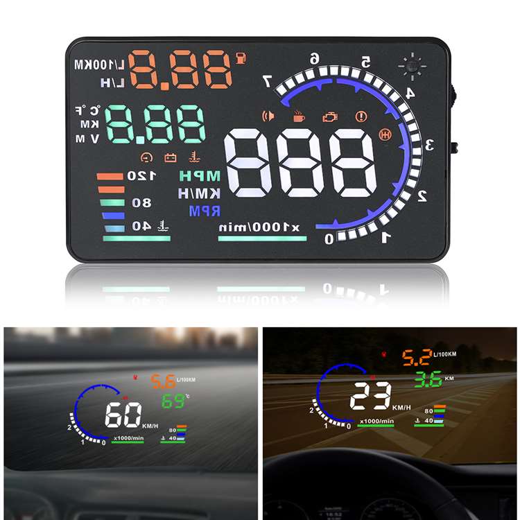 Проекционный дисплей HUD OBD2 5.5 дюймов для автомобиля