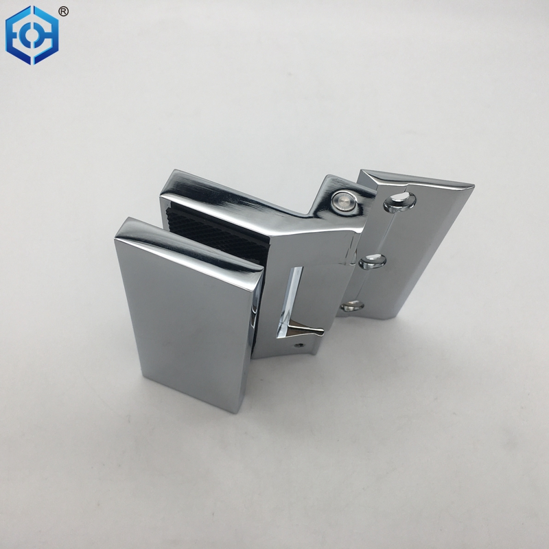 Glass to Wall Chrome Aluminum Glass Pivot Hinge for Interior Door