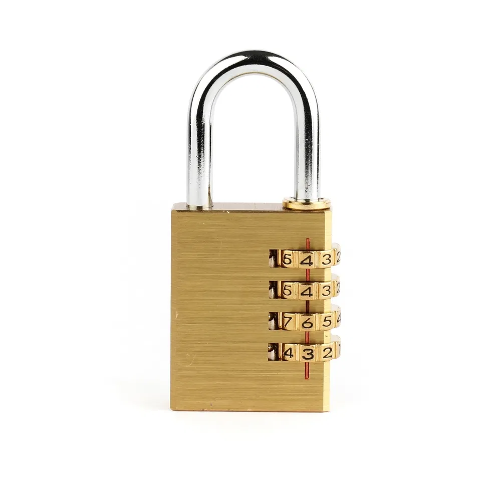 China Brass 3-Digit Password Locker Combination Padlock for Cabinet