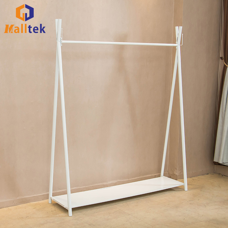 Metal Clothes Drying Rack Balcony Coat Drying Rack Bedroom Laundry Holder