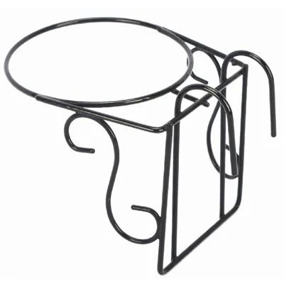 Plant Flower Balcony Garden Bonsai Pot Iron Rack Flowerpot Holder Hook Bracket Not Easy to Damage Beautiful Not Easy to Rust