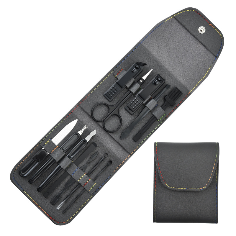 Nail Clipper Pedicure Eyebrow Clipper Set Decoration Nail Tools 12 Sets.