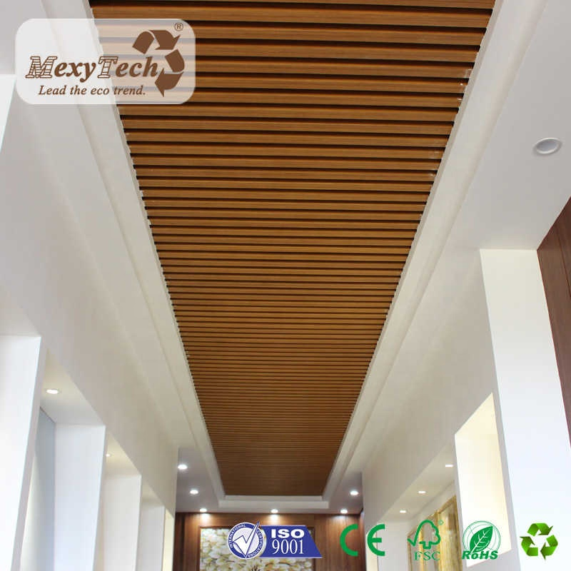 Indoor Composite Wood Ceiling, PVC False Ceiling