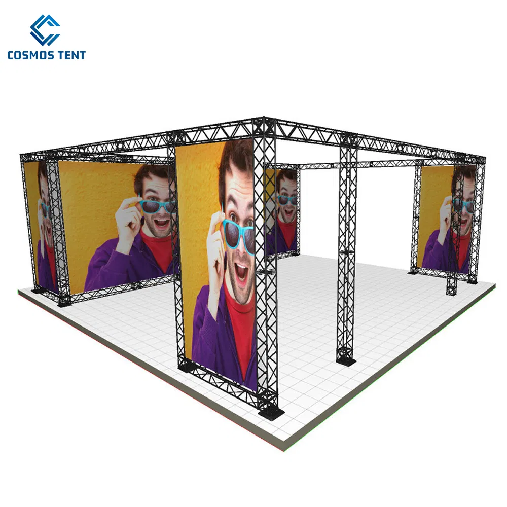 Mobile Portable Overhead Exhibition Gantry Concert Lighting Tower Hanging LED Display Truss System