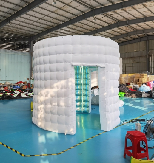 Inflatable Photo Booth Tent 360 Photo Booth 360 Automatic Inflatable 360 Photo Booth Enclosure Backdrop with LED Fill Light