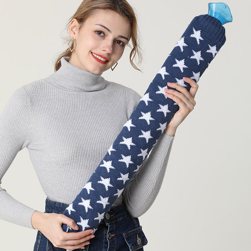 Neck Waist Hand Foot Warming PVC Long Hot Water Bag for Christmas Gifts