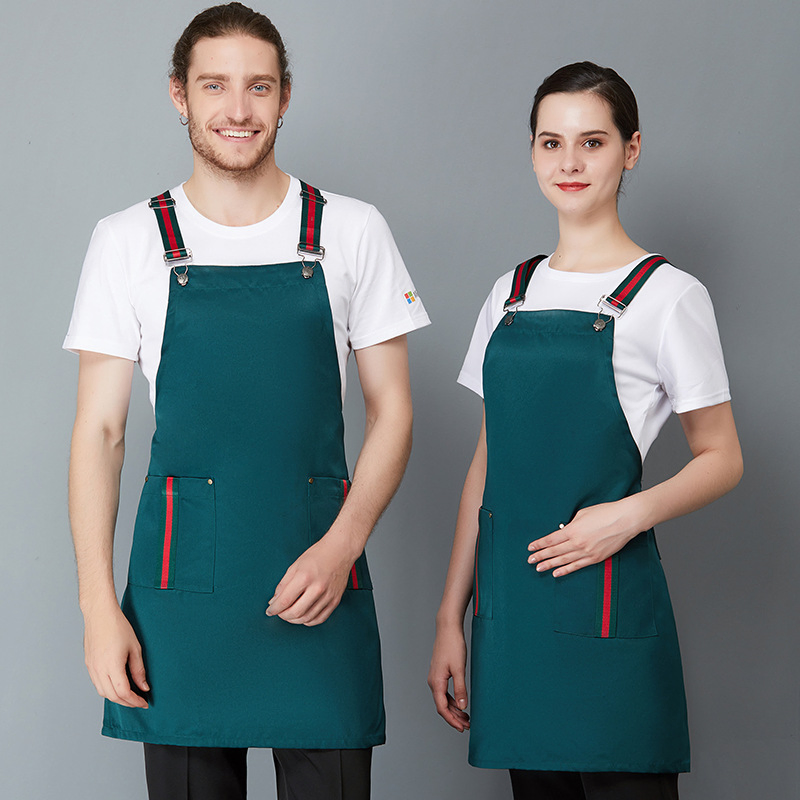 Washable Chef Cafe Shop Hairdresser Aprons Baking Restaurant Bib Waiter Apron