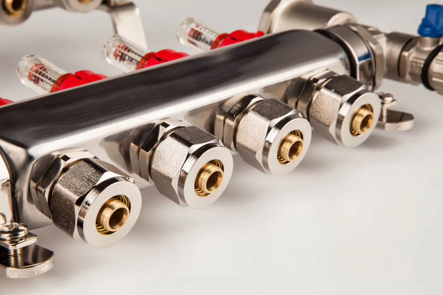 Water Distribution 304 Stainless Steel Manifolds for Hydronic Radiant Floor Heating