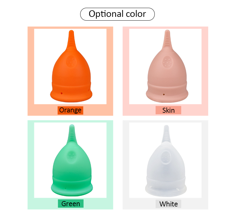 Free Sample Period Cup Soft Menstrual Cup 100% Medical Silicone Menstruation Cup CE Approved Thin Menstrual Collector