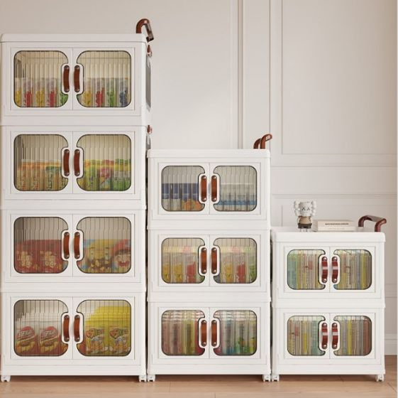 Removable Stackable Plastic Storage BPA-Free Drawers Box Closet Wardrobe in Living