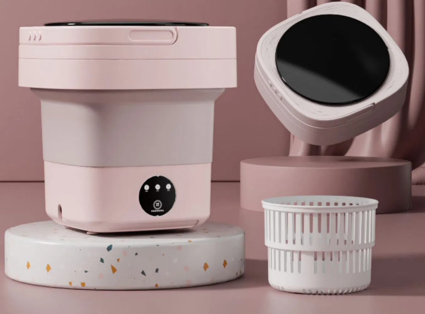 Hot Selling New Model Features Dormitory Students Foldable Portable Mini Washing Machines