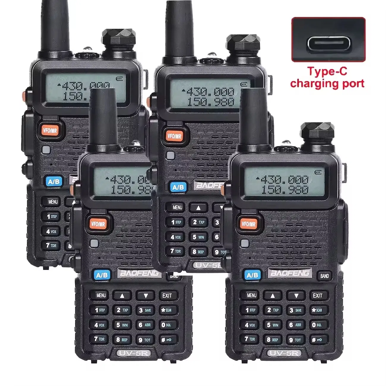Радиостанция Baofeng UV-5R 8W, 4 шт.