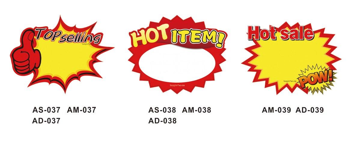 Customized Advertising Sticky Price Label for Supermarket Retail Stores