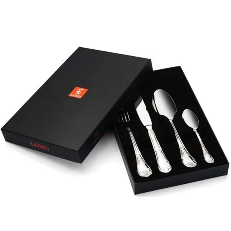 Gift Box Bulk Package Customized Eco-Friendly Non-Disposable Cutlery Set Stainless Steel Cutlery