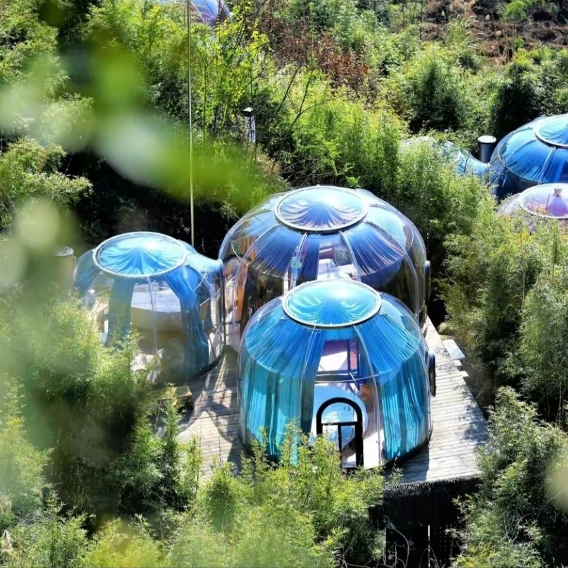 Transparent Bubble House PC Dome Room Spherical Tent Hotel Terrace Restaurant Sun Room Glass House