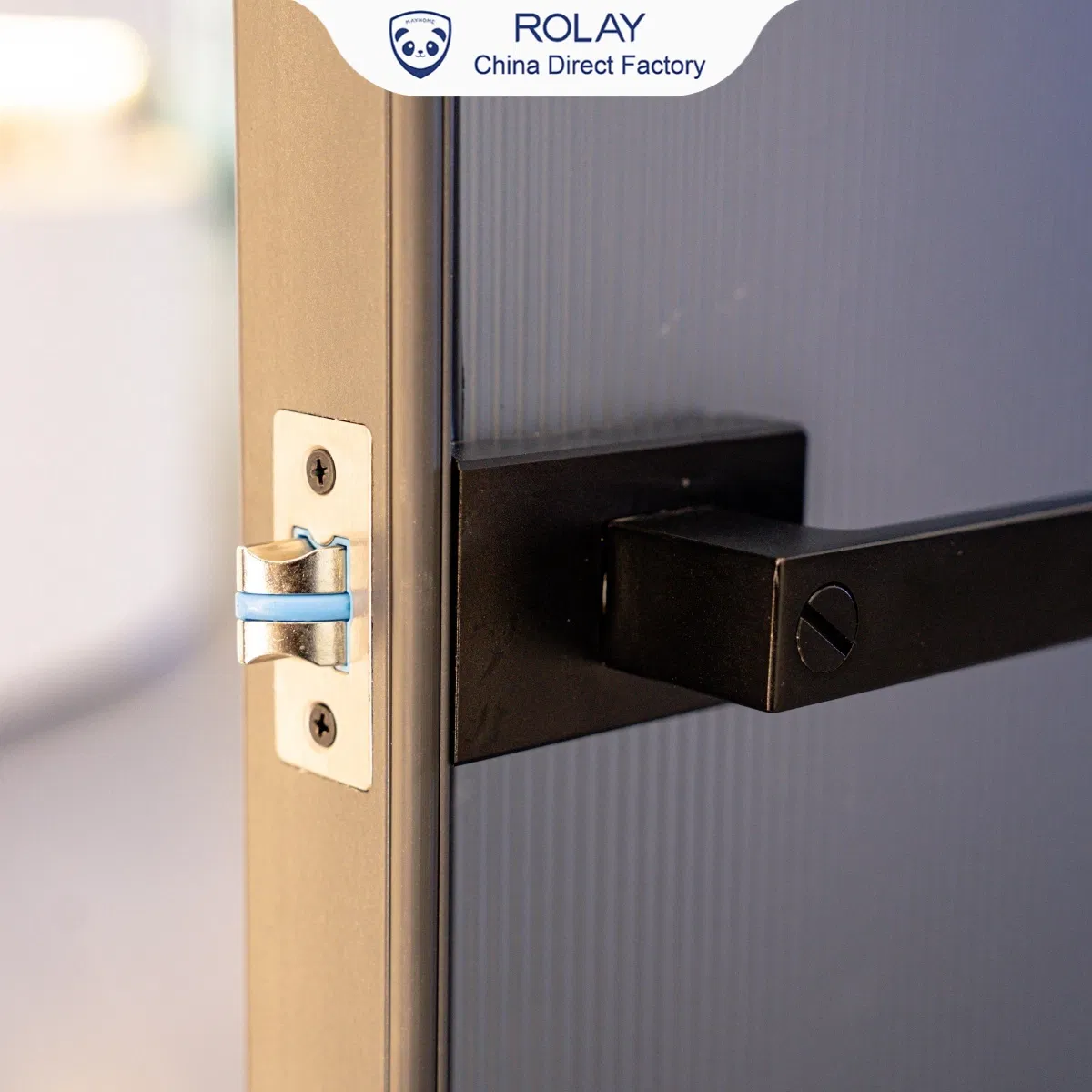 Rolay/Direct Source Interior Door Security Door Anti-Pinch Anti-Bruising Soft Protection Safety Glass Interior Aluminium Casement Glass Door