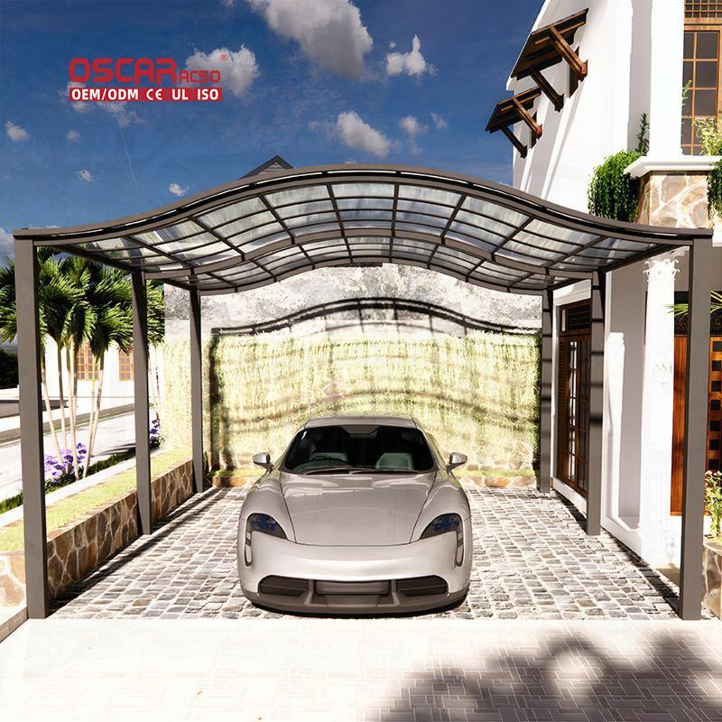Waterproof Aluminium Car Port Garages for Customization and Resistance Carport