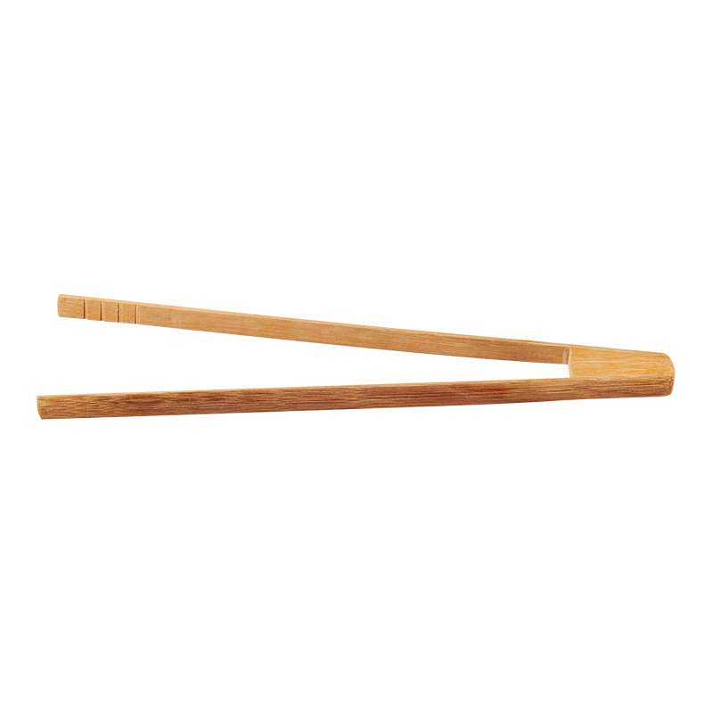 Food Grade Bamboo Wood Food Tong for Salad Bread Kitchen Tongs
