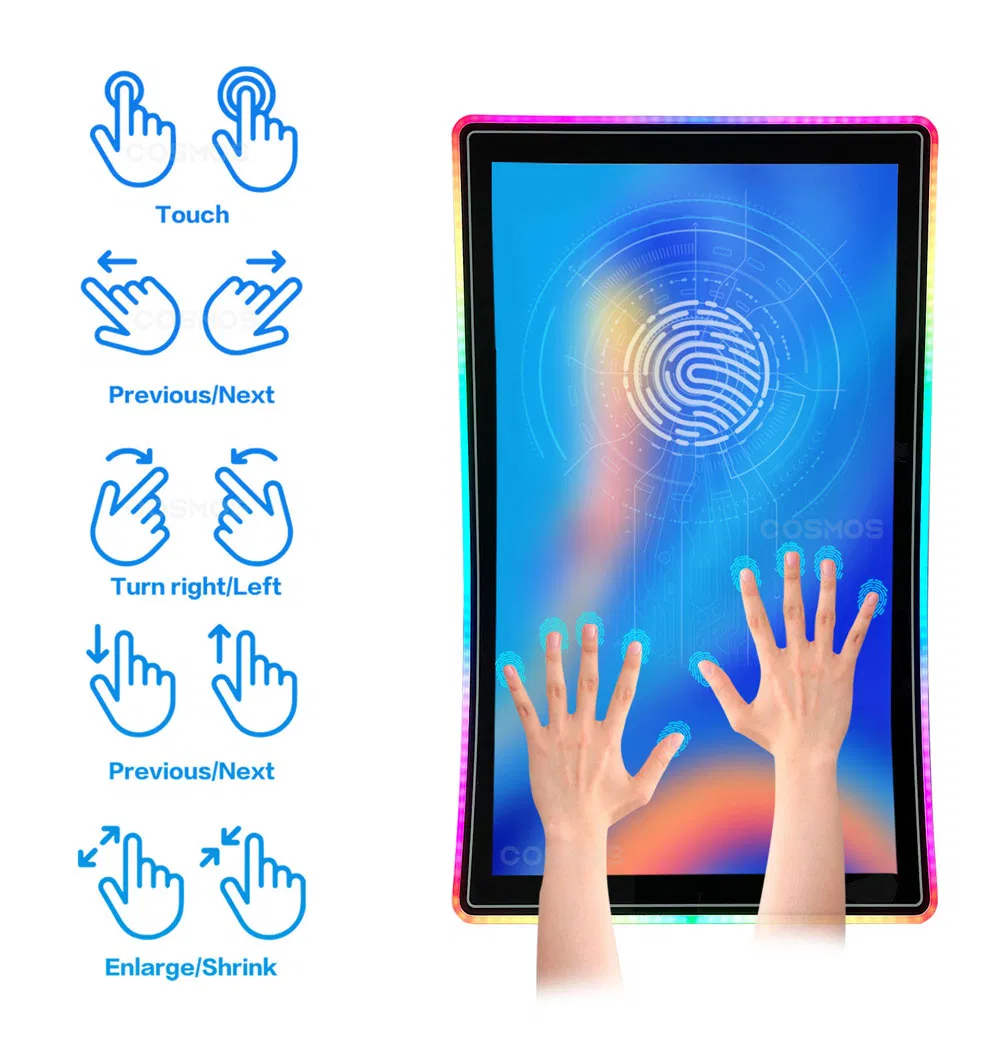 Skill Game Touch Monitor 3m Compatible LED Light IPS Screen Touchscreen Gaming Monitors 21 24 27 32 43 55 Inch