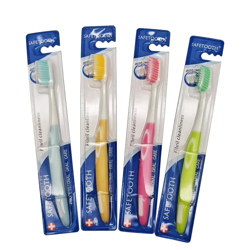 Custom Adult Cheap Soft Bristles Plastic Toothbrush Independently Packaged Toothbrush