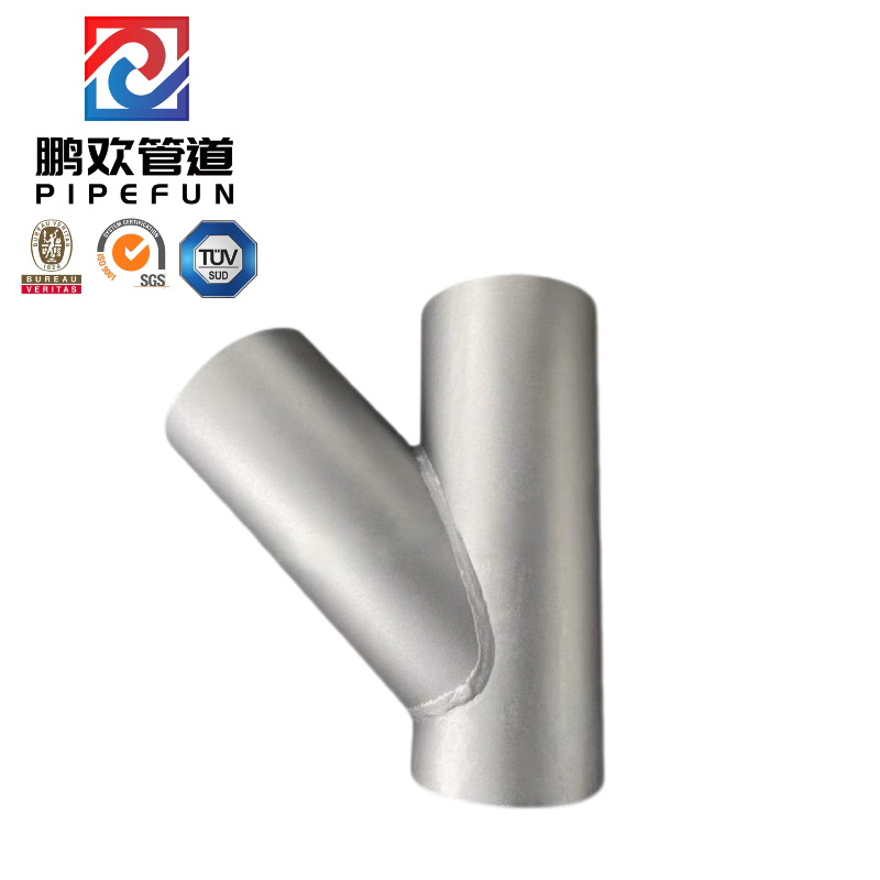 Stainless Steel/Carbon Steel 45 Degree Y Branch Pipe Fitting Lateral Tee