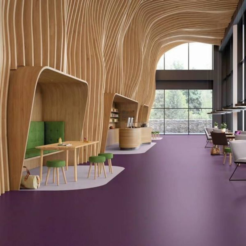 Affordable PVC Vinyl Flooring Rolls in Custom Colors