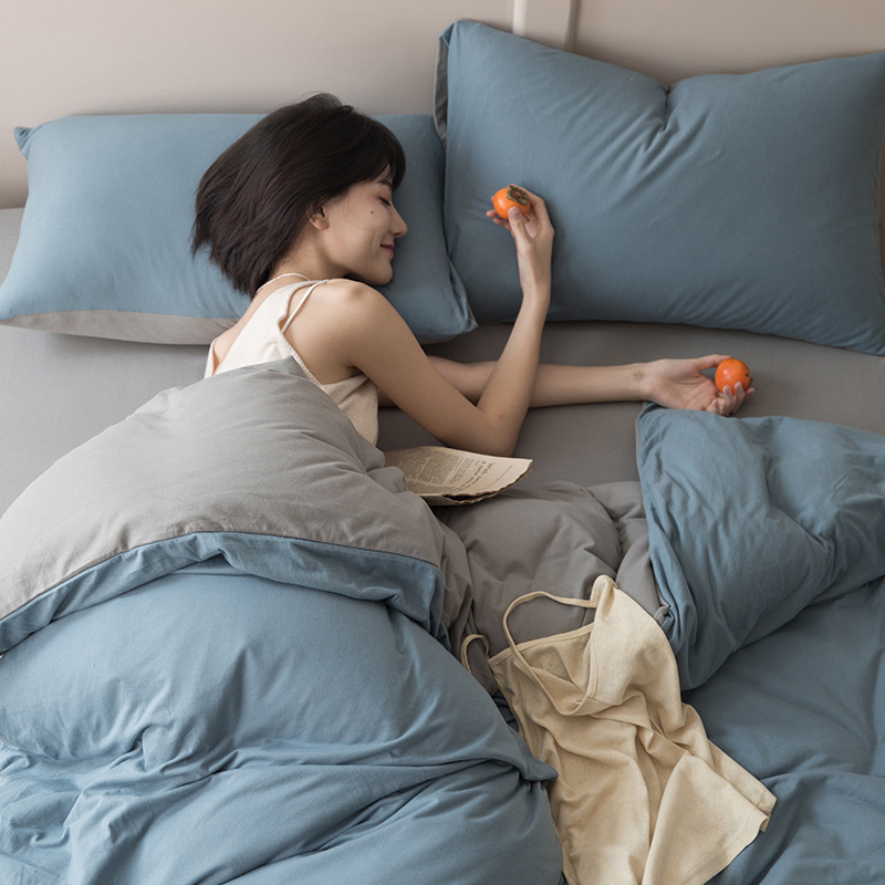 Customized Luxury Hotel Bedding Set Deep Pocket 2pillow Cotton Fitted Sheet