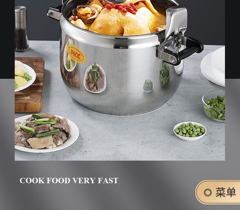 410 Stainless Steel Pressure Cooker, Commercial Good Quality Factory Directly Offering Big Cooker