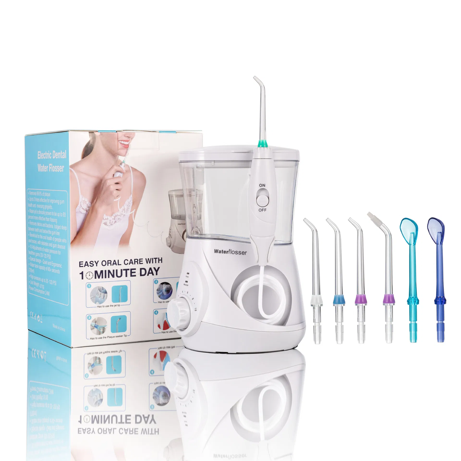 Oral Irrigator Water Flosser Electric Toothbrush Tank Waterproof Teeth Cleaner