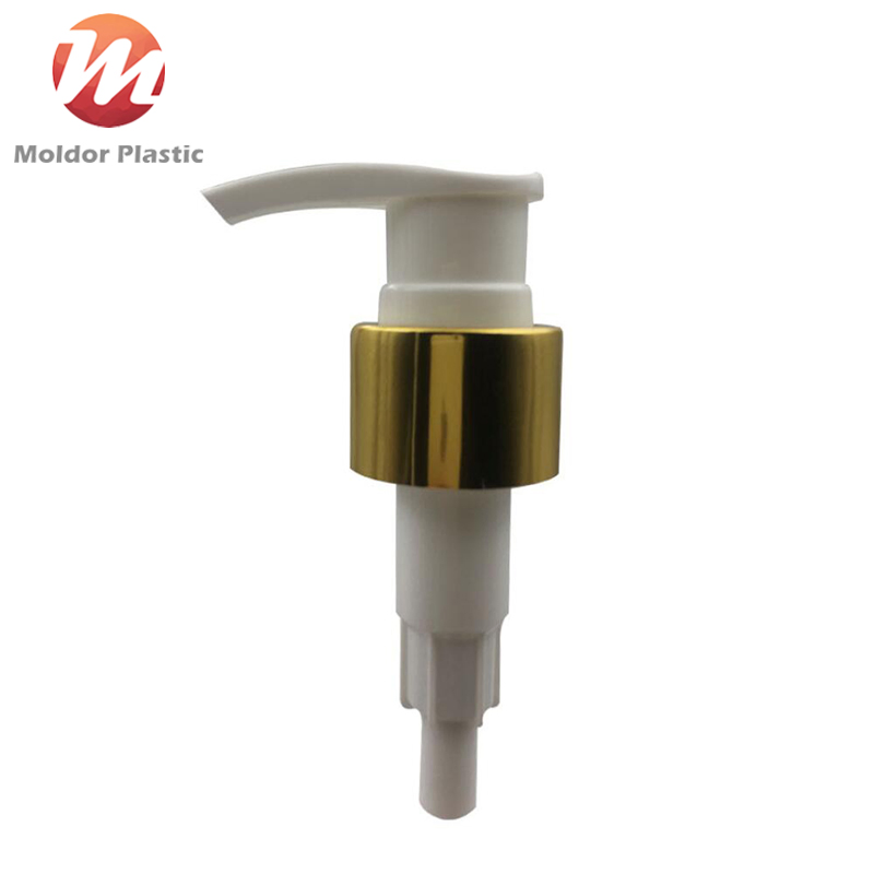 Custom Golden Silver Aluminum Collar Lotion Pumps