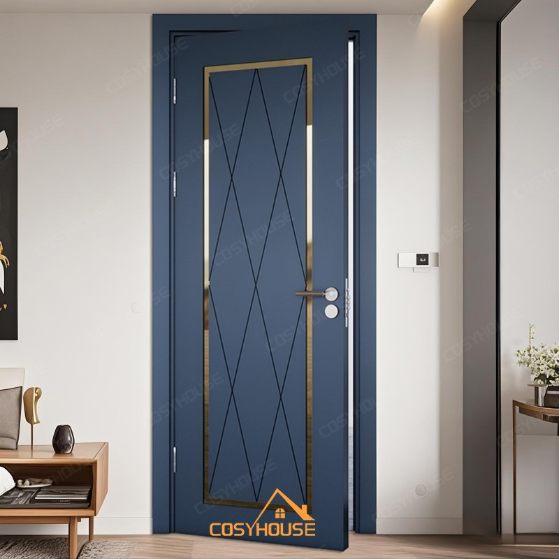 60-Minute Fireproof Wooden Apartment Entry Door with CE & UL Certification