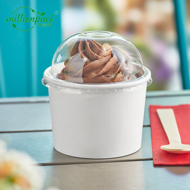 Wholesale Printed Paper Ice Cream Bowl Customized Dessert Container Supplier
