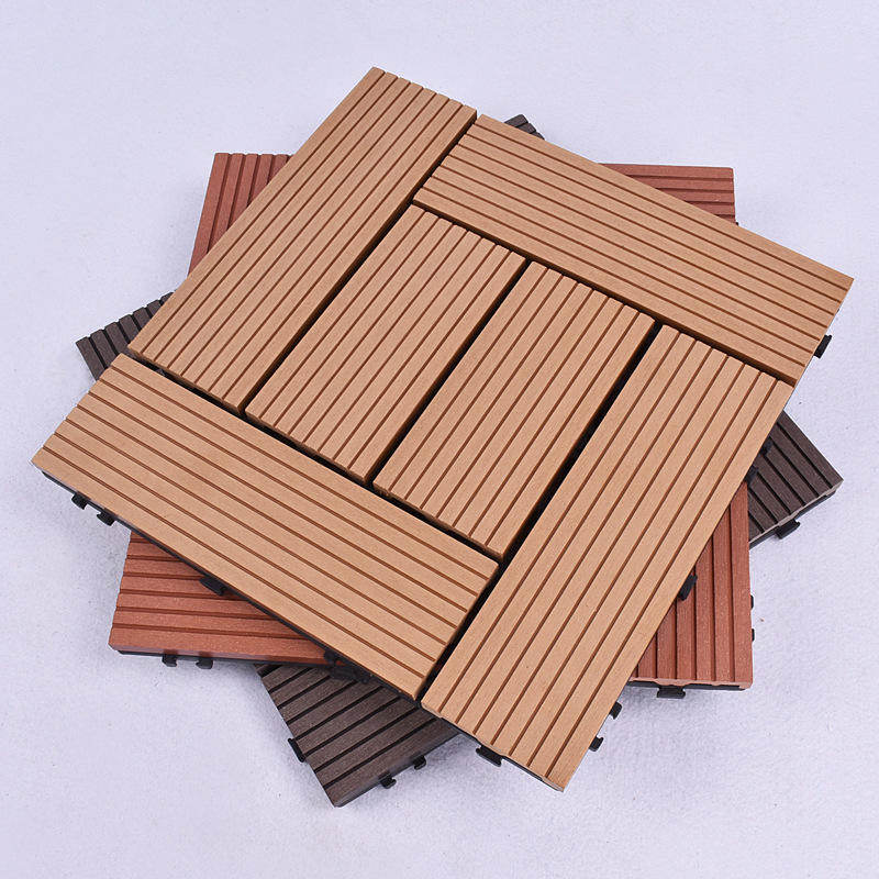 Top Quality WPC Flooring Balcony Deck Tiles Interlocking Fireproof Interlocking Deck Tiles Outdoor