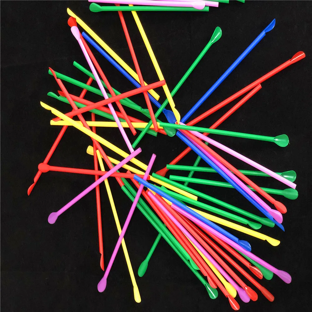 Wholesale Biodegradable Eco Natual Material Colorful PLA Spoon Straws for Coffee Milk Drinking