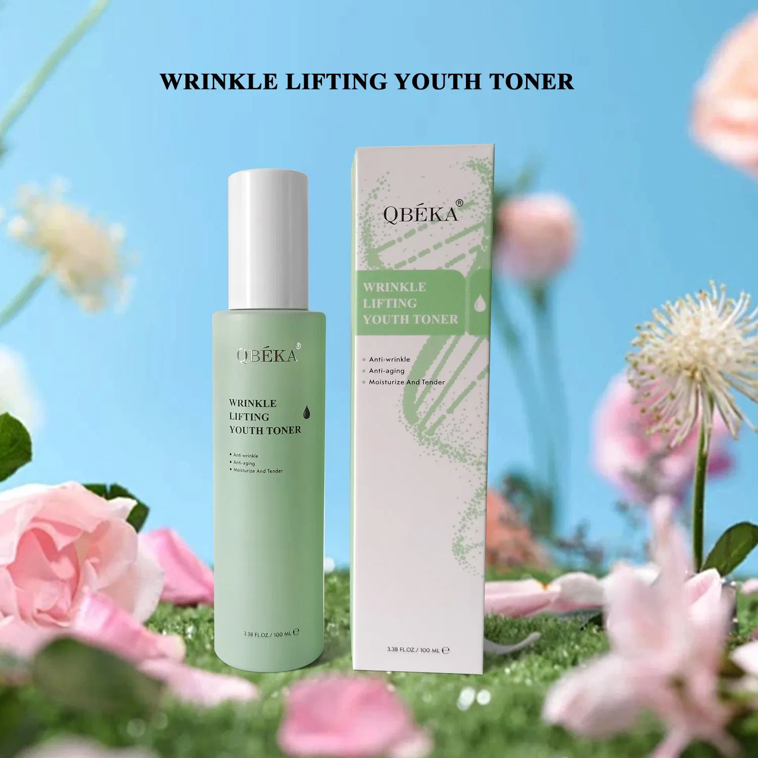 Qbeka Organic Plant Wrinkle Lifting Youth Toner