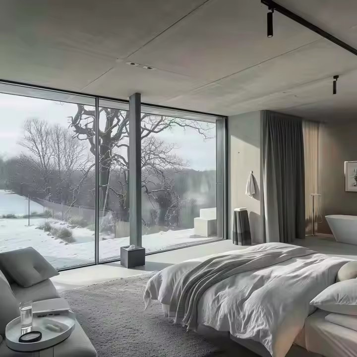 Modern Simple Italian Style Custom Glass Tempered Hollow Sandwich Factory Direct Door & Window Accessories