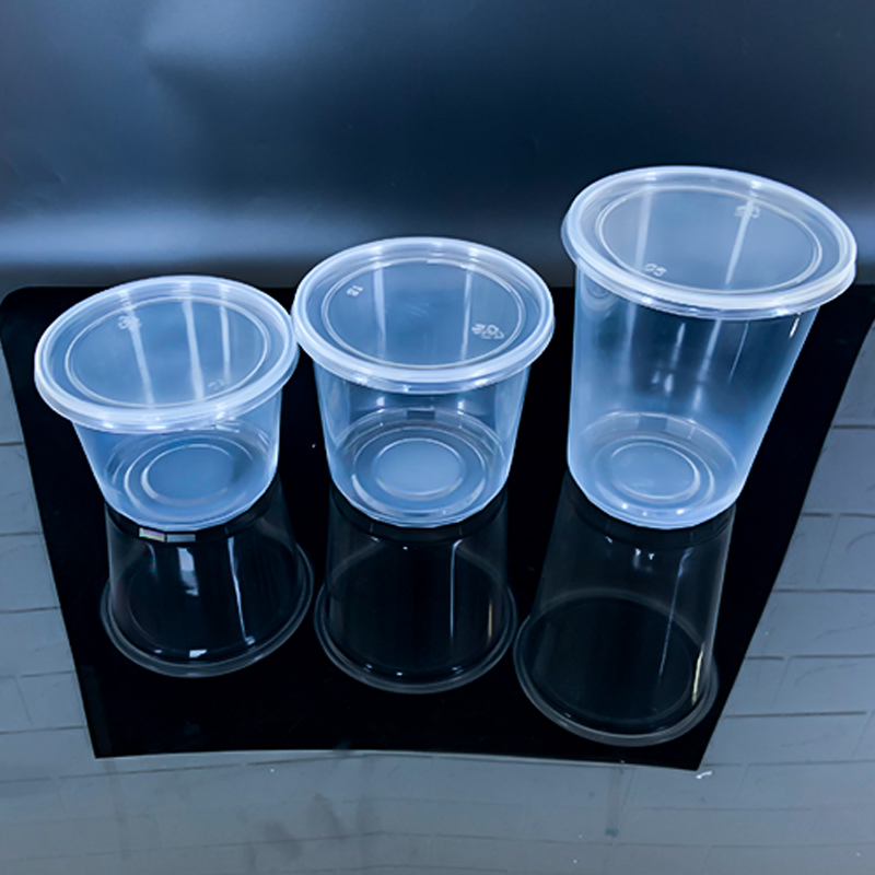 Disposable Plastic PP Clear Soup Food Container with Lid Custom 6/8/12/16/24/32oz