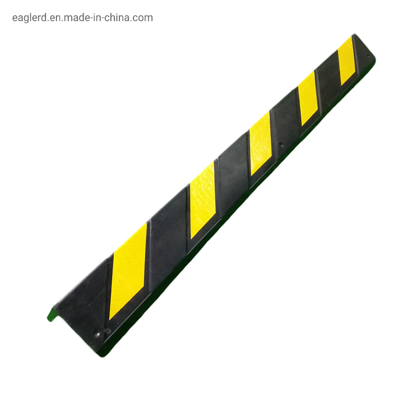 1000mm Reflective Yellow and Black Parking Lot Rubber Corner Guard