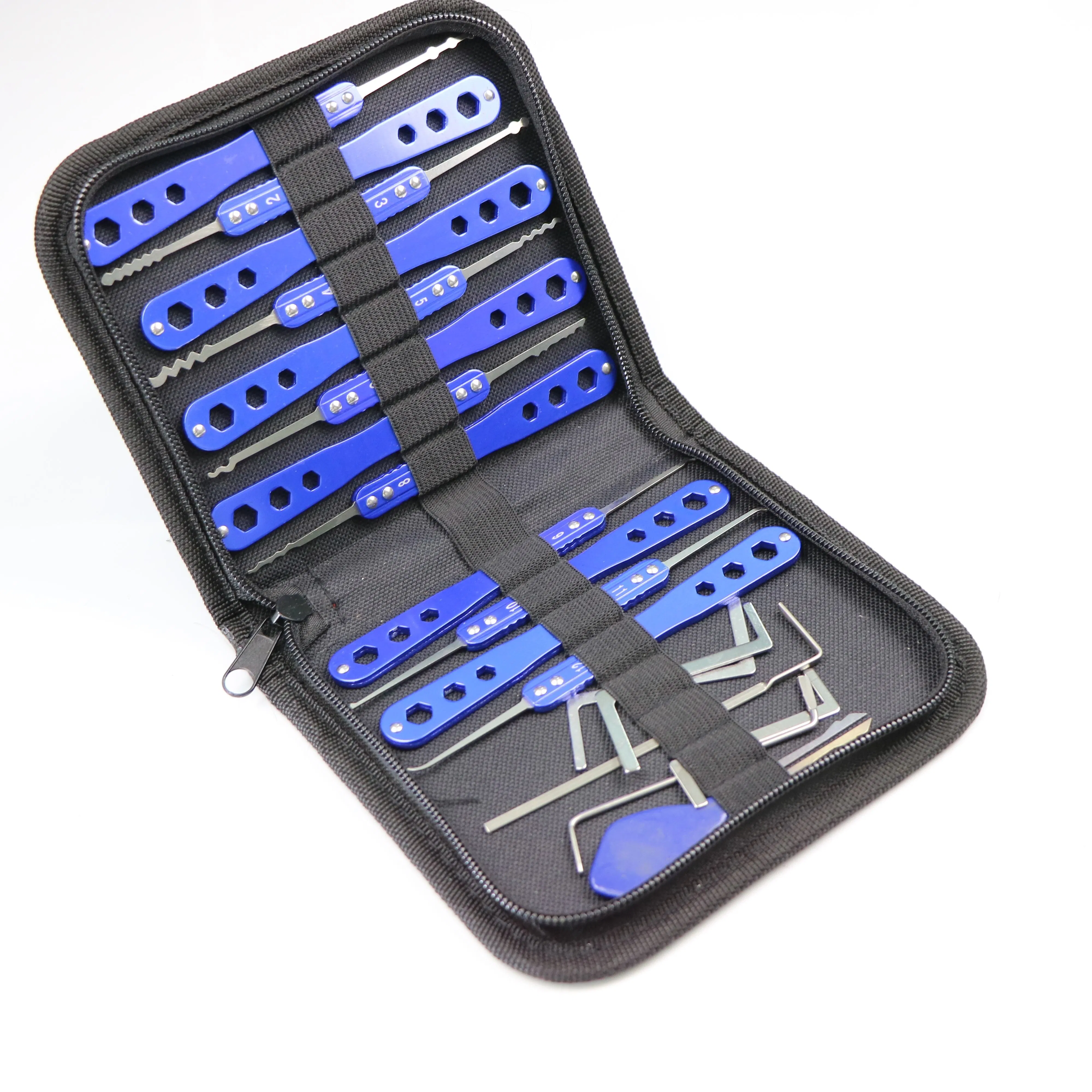 Foldable Door Opener 19 PCS Stainless Steel Locksmith Tools Lock Picks