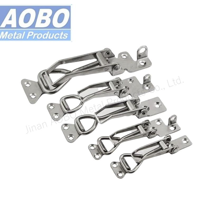 Aobo Durable Stainless Steel Various Sizes Stamping Hardware Adjustable Toggle Spring Latch Draw Latch