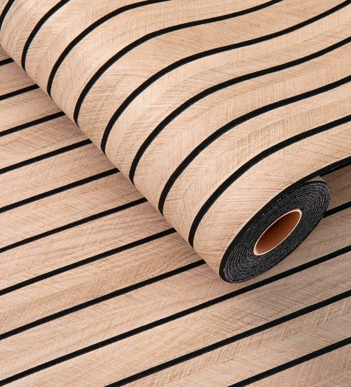 Wood Grain Grille Panel Peel Stick Wall Sticker Grille Decorative Stickers for Living Room TV Decoration