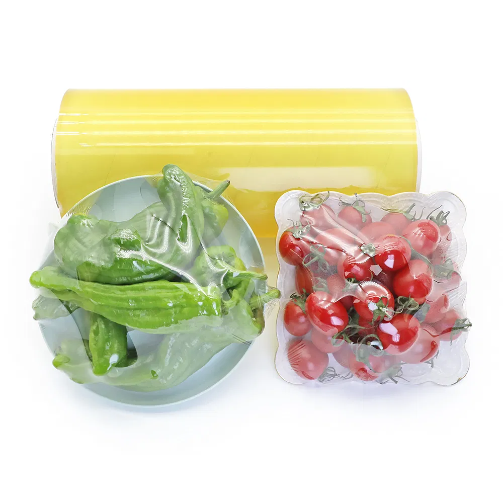 Jhg High Transparent and Soft PVC Cling Film for Food Packing