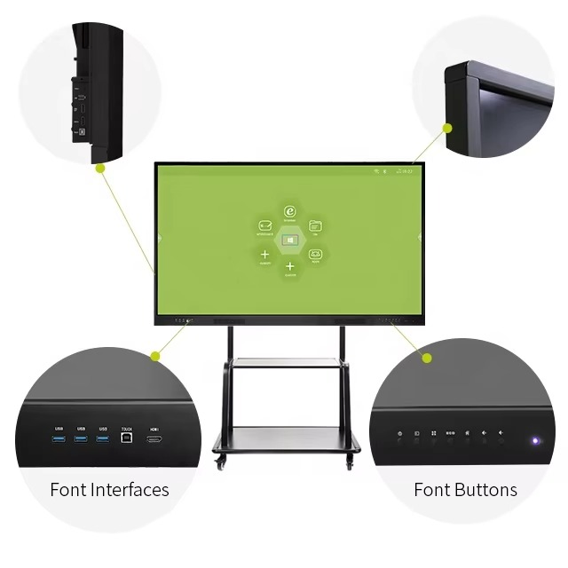 OEM Iwb Interactive Flat Panel Display 65 Inch RAM 8GB SSD 256GB Smartboard