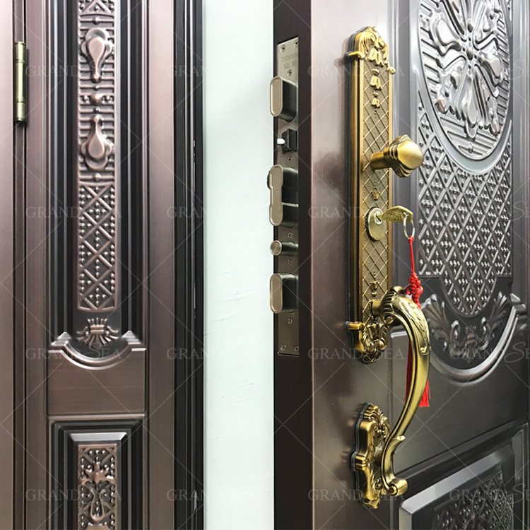 Двойные входные стальные двери Grandsea для дома